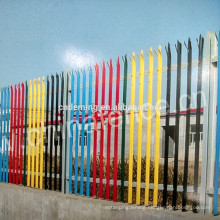 D and W pvc palisade fencing system